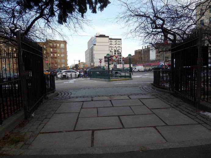 a subway entrance.